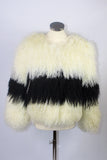 'TATTY 50cm STRIPE' Mongolian Fur Jacket