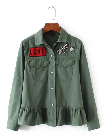 'LOVE' Army Shirt