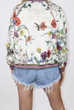 'BLOOMING LOVELY' Floral Bomber Jacket Gucci inspired floral print bomber jacket knitted cuff